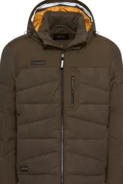 camel active Quilted Cord Jacke dark brown