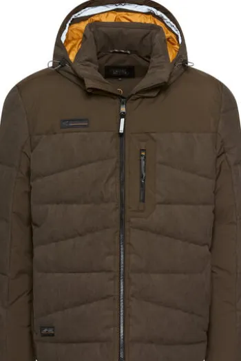 camel active Quilted Cord Jacke dark brown