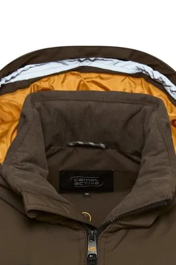 camel active Quilted Cord Jacke dark brown