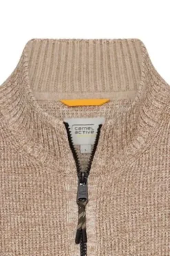 camel active Strickjacke oatmeal