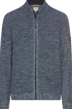 camel active Strickjacke tinted blue