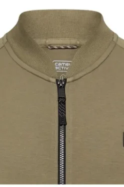camel active Sweat Jacke deep olive Regular Fit