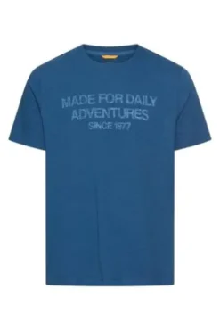 camel active T-Shirt indigio blue Regular Fit