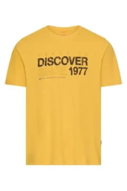 camel active T-Shirt sun yellow Regular Fit
