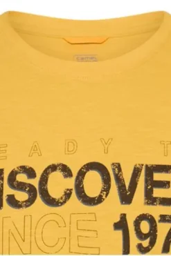 camel active T-Shirt sun yellow Regular Fit
