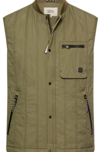 camel active Weste deep olive Regular Fit