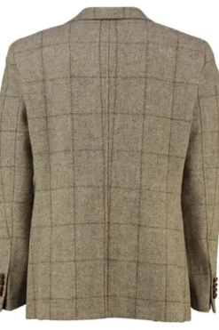 CARL GROSS Harris Tweed Sakko beige kariert
