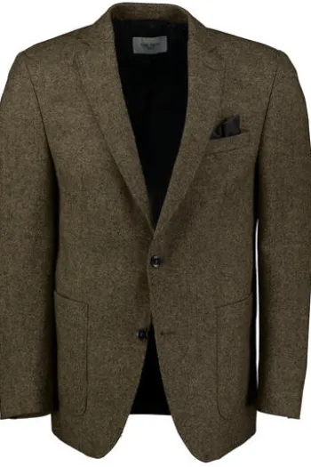 CARL GROSS SHETLAND Tweed-Sakko reine Schurwolle gruen