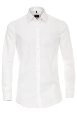 City Hemd weiss Body Fit Langarm