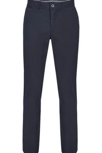 CLUB OF COMFORT Baumwoll-Stretch-Hose marine Garvey Pima Cotton mit Sonnenschutz