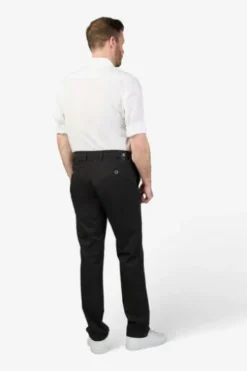 CLUB OF COMFORT Baumwoll-Stretch-Hose schwarz Garvey Pima Cotton mit Sonnenschutz