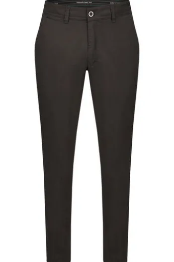 CLUB OF COMFORT Baumwoll-Stretch-Hose schwarz Garvey Pima Cotton mit Sonnenschutz