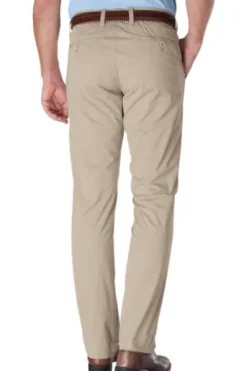 CLUB OF COMFORT Baumwoll-Stretch-Hose beige Garvey Pima Cotton mit Sonnenschutz