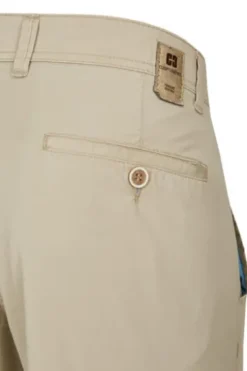 CLUB OF COMFORT Baumwoll-Stretch-Hose beige Garvey Pima Cotton mit Sonnenschutz