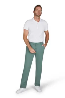 CLUB OF COMFORT Coolmax Flat Front Hose Garvey grün