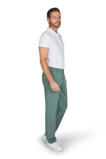 CLUB OF COMFORT Coolmax Flat Front Hose Garvey grün