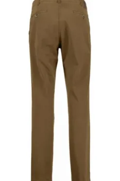 CLUB OF COMFORT High Stretch Baumwoll-Hose hellbraun Garvey Flat-Front