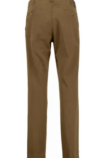 CLUB OF COMFORT High Stretch Baumwoll-Hose hellbraun Garvey Flat-Front
