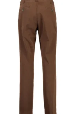 CLUB OF COMFORT High Stretch Baumwoll-Hose hellbraun Garvey Flat-Front