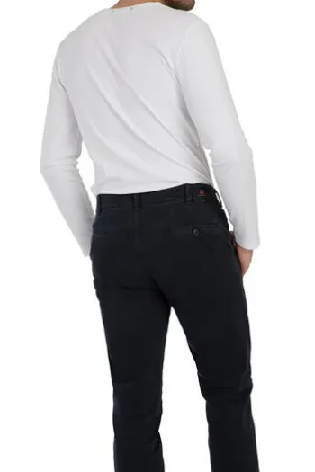 CLUB OF COMFORT High Stretch Baumwoll-Hose marine mit Diamantschliff