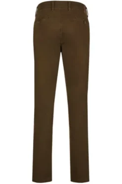 CLUB OF COMFORT High Stretch Baumwoll-Hose braun mit Diamantschliff