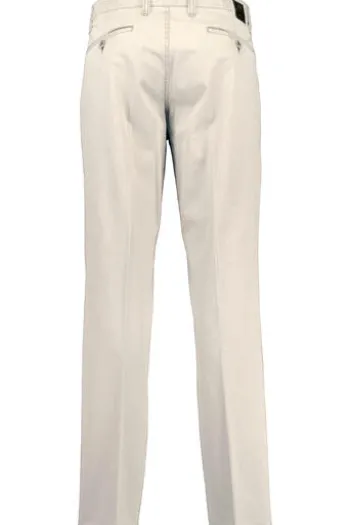 CLUB OF COMFORT High Stretch Baumwoll-Hose sand Garvey Flat-Front