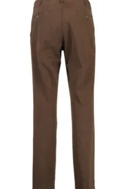 CLUB OF COMFORT High Stretch Baumwoll-Hose cognac Garvey Flat-Front
