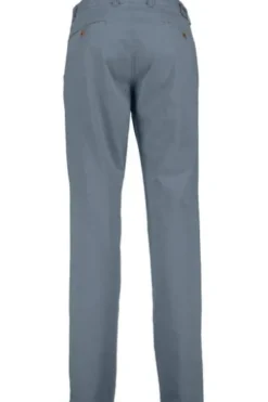 CLUB OF COMFORT High Stretch Baumwoll-Hose blau Garvey Flat-Front