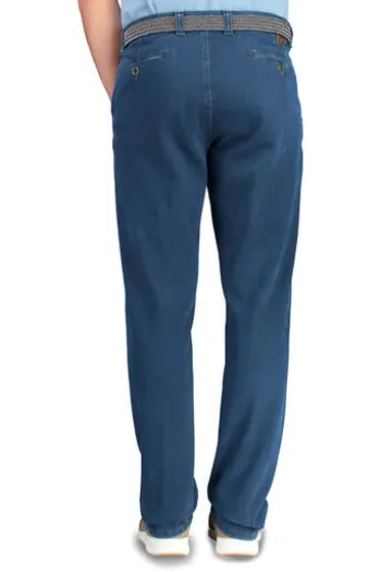 CLUB OF COMFORT High Stretch Denim-Jeans schwarz Garvey Flat-Front