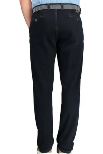 CLUB OF COMFORT High Stretch Denim-Jeans darkblue Garvey Flat-Front