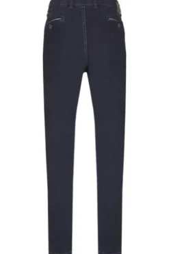CLUB OF COMFORT High Stretch Denim-Jeans darkblue Garvey Flat-Front