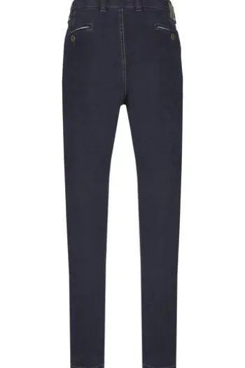CLUB OF COMFORT High Stretch Denim-Jeans darkblue Garvey Flat-Front