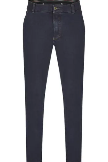 CLUB OF COMFORT High Stretch Denim-Jeans darkblue Garvey Flat-Front