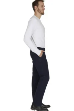 CLUB OF COMFORT High Stretch Denim-Jeans darkblue Garvey Flat-Front