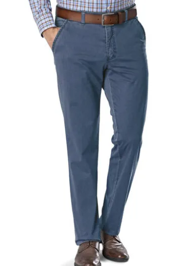 CLUB OF COMFORT High Stretch Denim-Jeans jeansblau Garvey Flat-Front