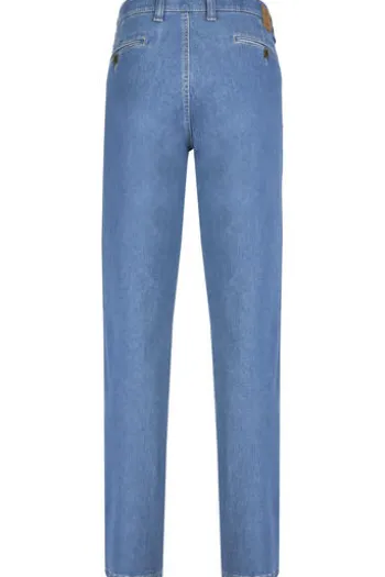 CLUB OF COMFORT High Stretch Denim-Jeans jeansblau Garvey Flat-Front