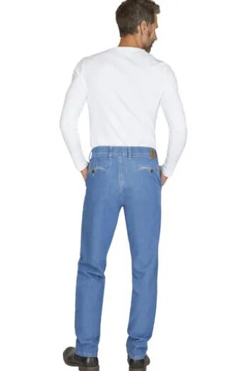 CLUB OF COMFORT High Stretch Denim-Jeans jeansblau Garvey Flat-Front