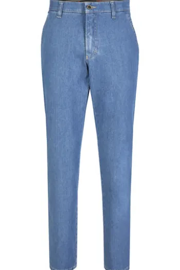 CLUB OF COMFORT High Stretch Denim-Jeans jeansblau Garvey Flat-Front