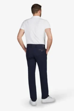 CLUB OF COMFORT Leinen Baumwoll Hose marine Garvey Chino