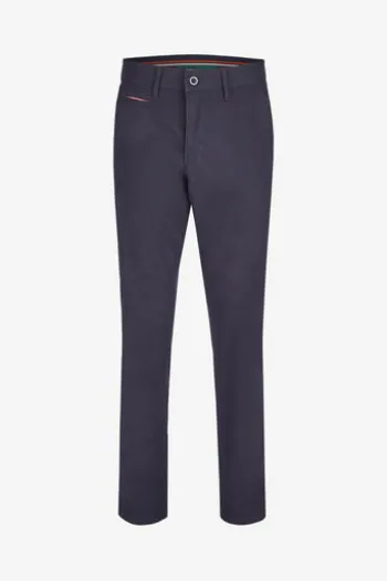 CLUB OF COMFORT Leinen Baumwoll Hose marine Garvey Chino