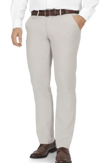 CLUB OF COMFORT Leinen Baumwoll Hose beige Garvey Chino