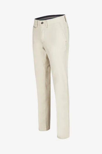 CLUB OF COMFORT Leinen Baumwoll Hose beige Garvey Chino