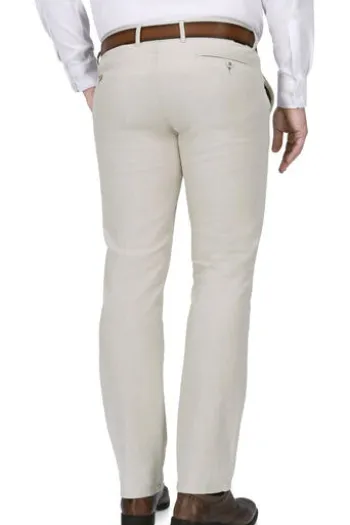 CLUB OF COMFORT Leinen Baumwoll Hose beige Garvey Chino