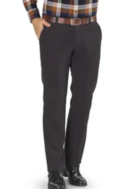 CLUB OF COMFORT Stretch-Feincord Hose braun Garvey