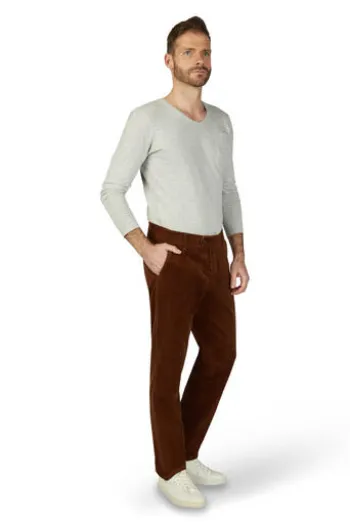 CLUB OF COMFORT Stretch-Feincord Hose rost Garvey