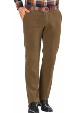 CLUB OF COMFORT Stretch-Feincord Hose hellbraun Garvey