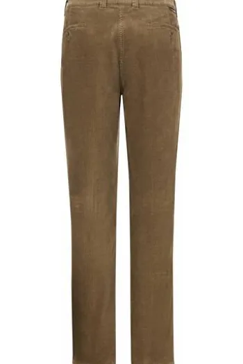 CLUB OF COMFORT Stretch-Feincord Hose hellbraun Garvey