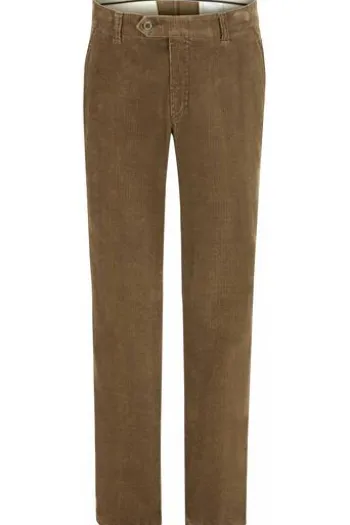 CLUB OF COMFORT Stretch-Feincord Hose hellbraun Garvey