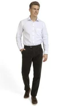 CLUB OF COMFORT Stretch-Feincord Hose oliv Garvey