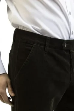 CLUB OF COMFORT Stretch-Feincord Hose oliv Garvey